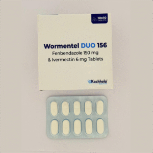 Wormentel DUO 156mg (Fenbendazole 150mg & Ivermectin 6mg) Tablets